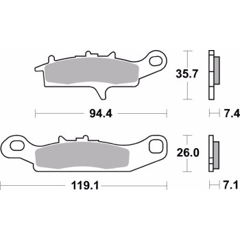 pastillas de freno moto brembo sinterizadas 07ka25sd 2