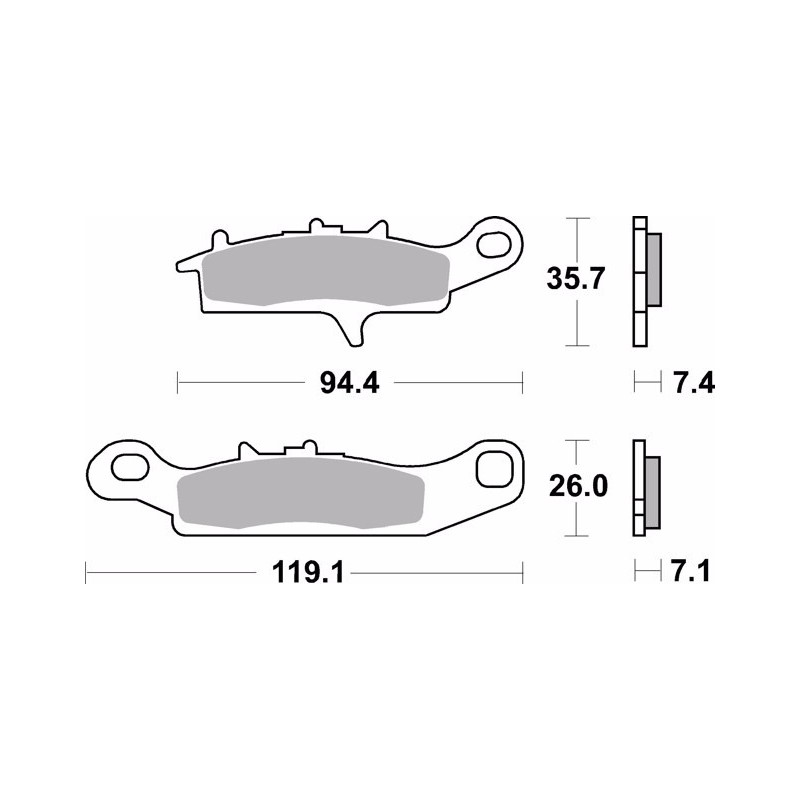 pastillas de freno moto brembo sinterizadas 07ka25sd