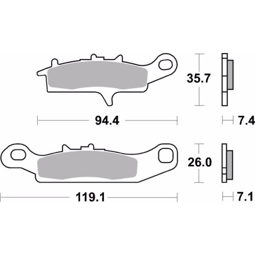 pastillas de freno moto brembo sinterizadas 07ka25sd