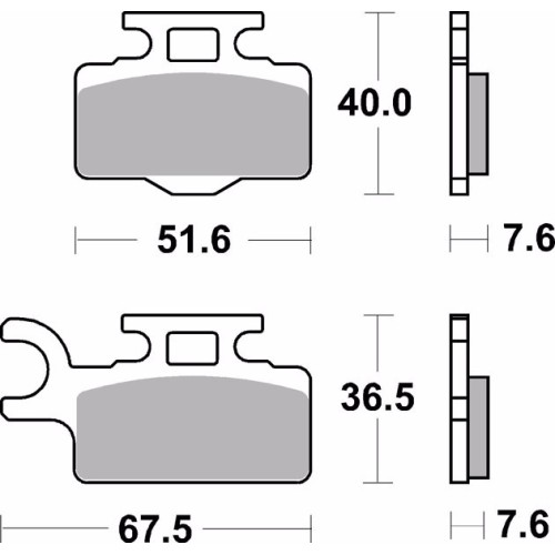 pastillas de freno moto brembo sinterizadas 07ka27sd