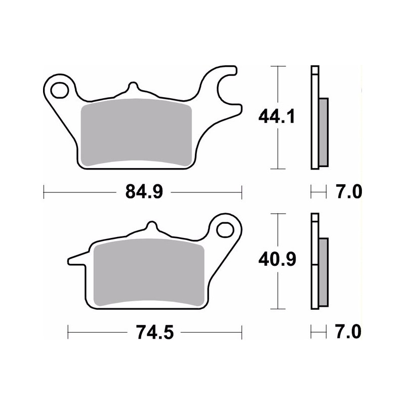 pastillas de freno moto brembo organicas 07ka30cc