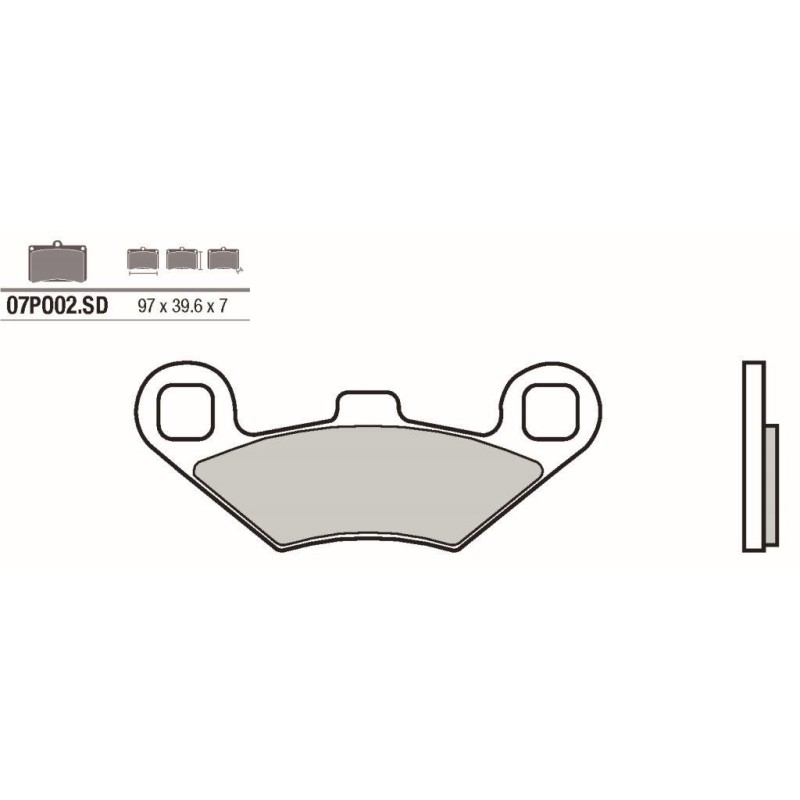 pastillas de freno moto brembo sinterizadas 07po02sd