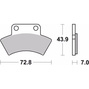 pastillas de freno moto brembo sinterizadas 07po03sd 2