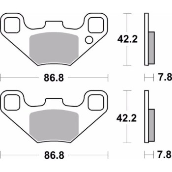 pastillas de freno moto brembo sinterizadas 07po12sd 2