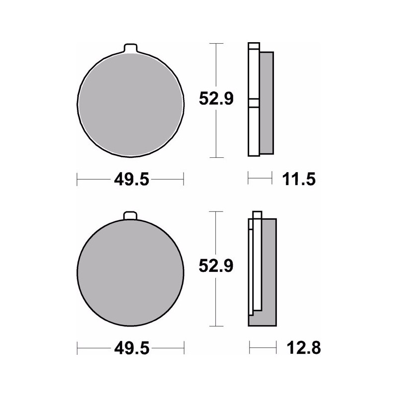 pastillas de freno moto brembo genuinas 07su0220