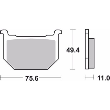 pastillas de freno moto brembo genuinas 07su0312 2