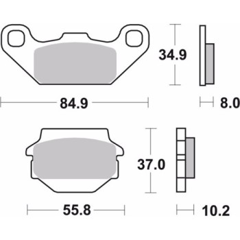 pastillas de freno moto brembo genuinas 07su1121 2