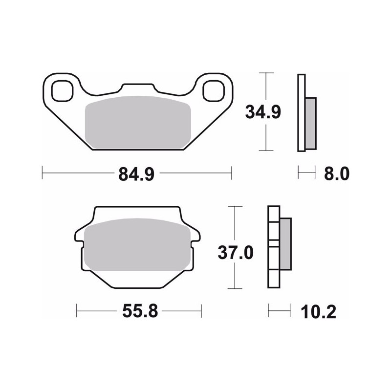 pastillas de freno moto brembo genuinas 07su1121