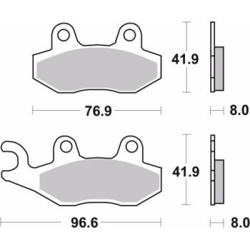 pastillas de freno moto brembo sinterizadas 07su12sp 2