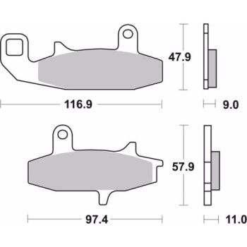pastillas de freno moto brembo genuinas 07su1509 2