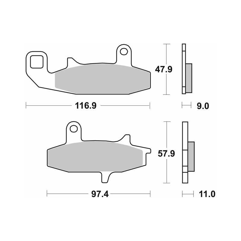 pastillas de freno moto brembo organicas 07su15tt