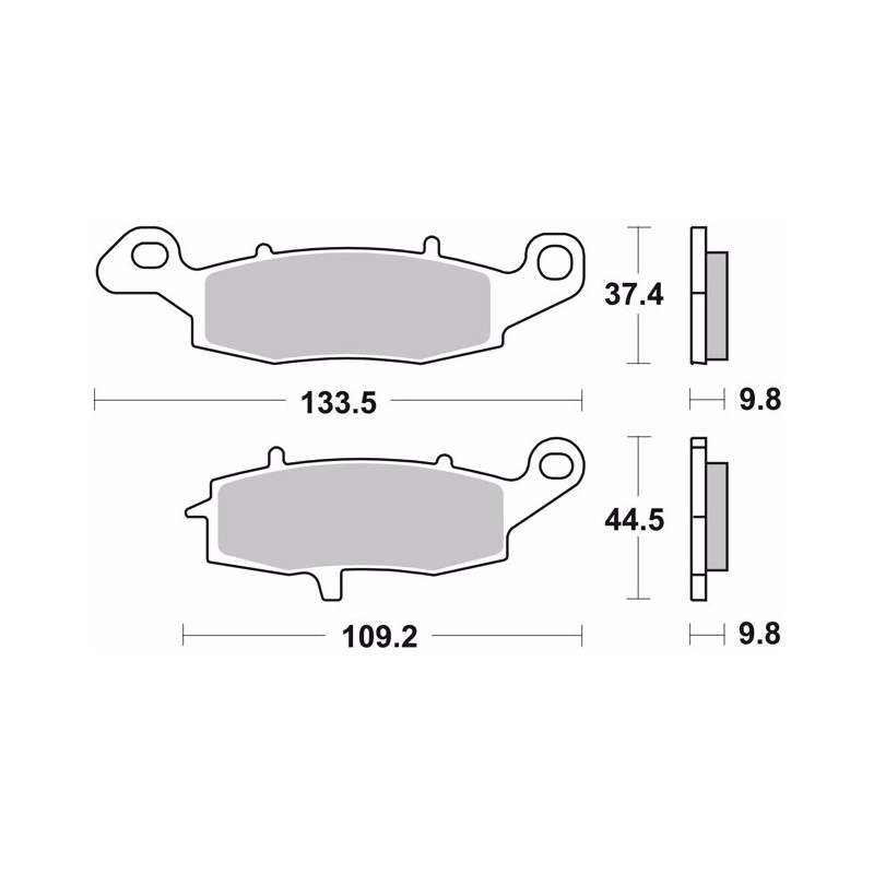 pastillas de freno moto brembo organicas 07su16cc