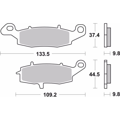 pastillas de freno moto brembo organicas 07su16cc