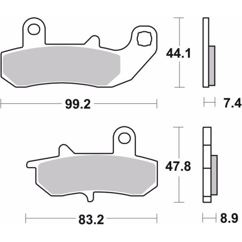 pastillas de freno moto brembo genuinas 07su1718