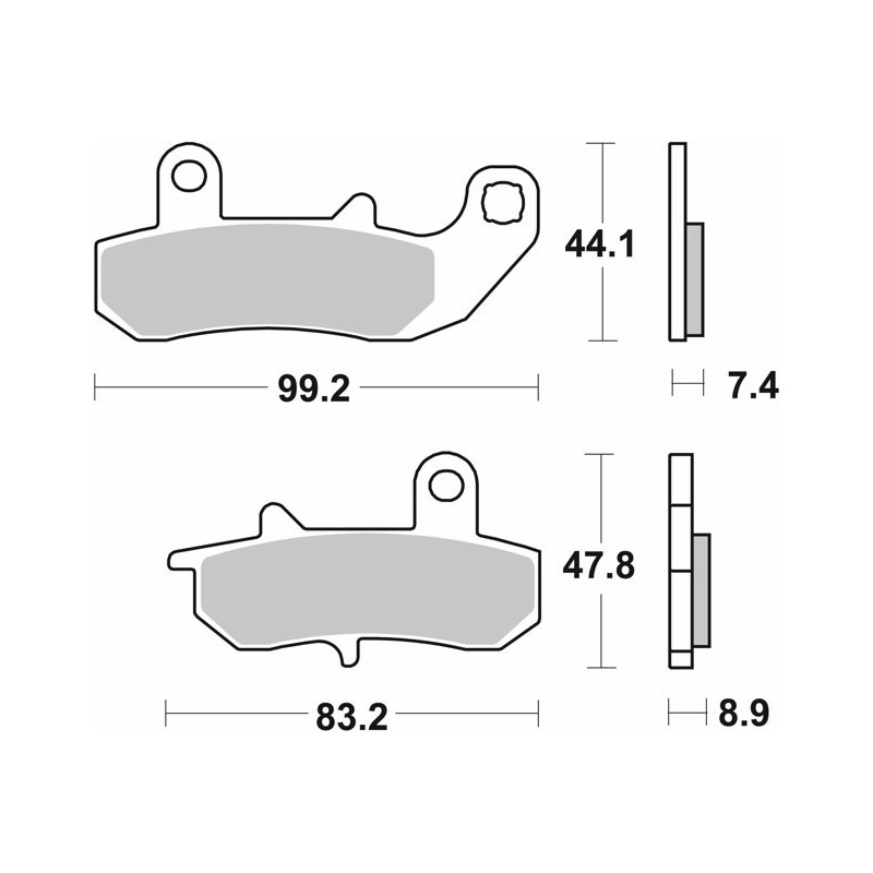 pastillas de freno moto brembo sinterizadas 07su17sp