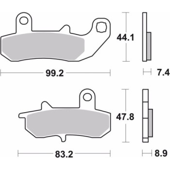 pastillas de freno moto brembo organicas 07su17tt 2