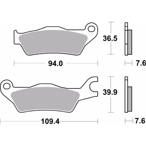 pastillas de freno moto brembo sinterizadas 07su33sr