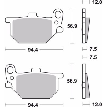 pastillas de freno moto brembo genuinas 07ya0413 2