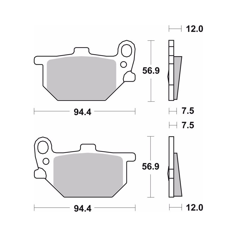 pastillas de freno moto brembo genuinas 07ya0413