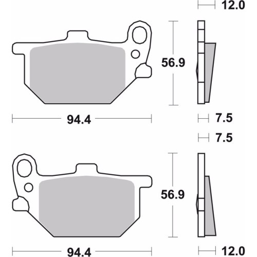 pastillas de freno moto brembo genuinas 07ya0413