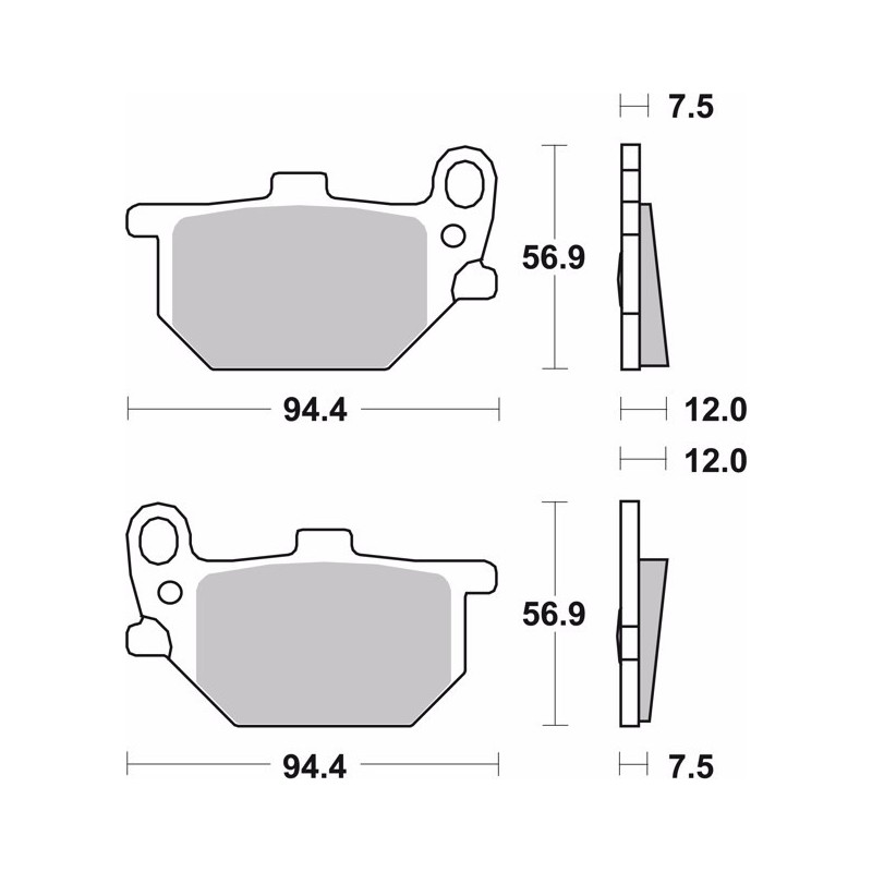 pastillas de freno moto brembo genuinas 07ya0713
