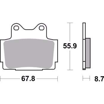 pastillas de freno moto brembo sinterizadas 07ya12sp 2