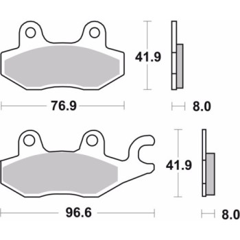 pastillas de freno moto brembo sinterizadas 07ya22sd 2