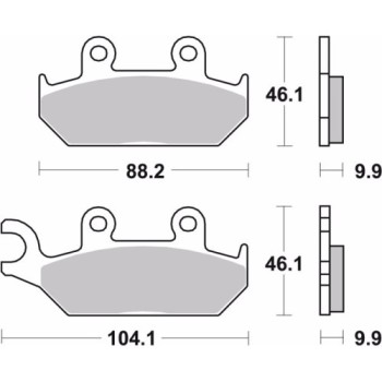 pastillas de freno moto brembo genuinas 07ya2508 2