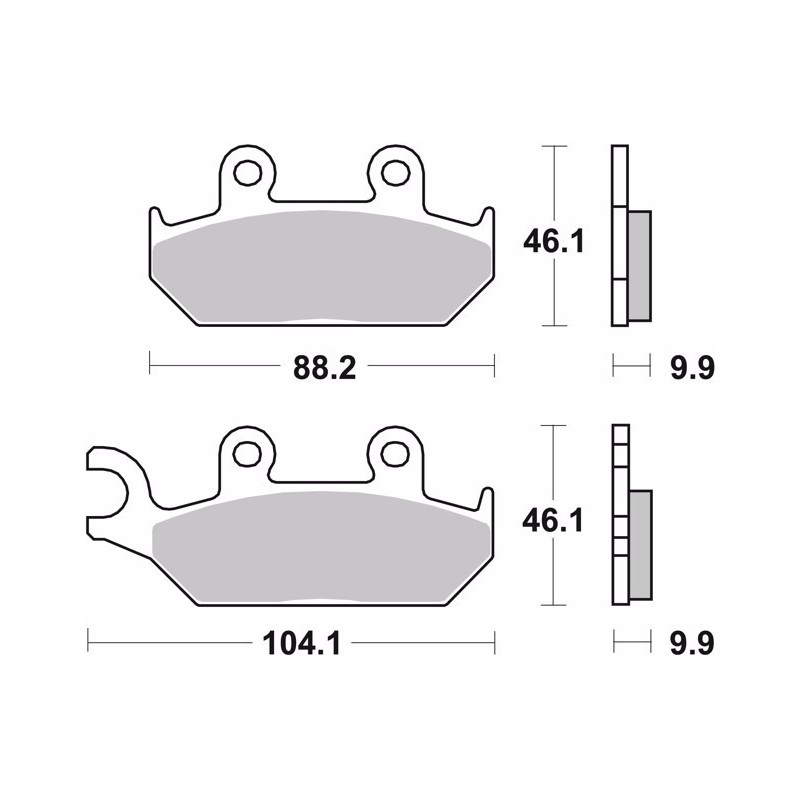 pastillas de freno moto brembo sinterizadas 07ya25sa
