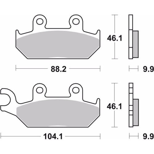pastillas de freno moto brembo sinterizadas 07ya25sa