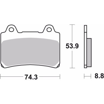 pastillas de freno moto brembo sinterizadas 07ya35sa 2
