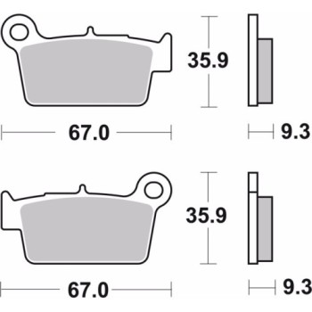 pastillas de freno moto brembo sinterizadas 07ya41sd 2