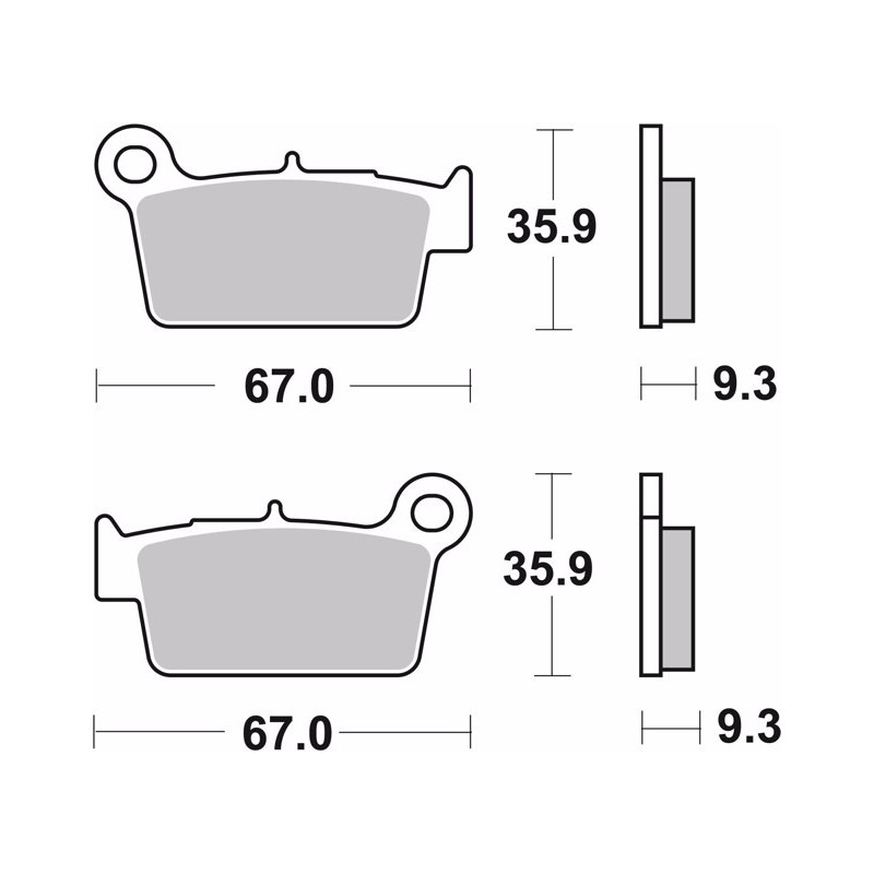 pastillas de freno moto brembo sinterizadas 07ya41sd