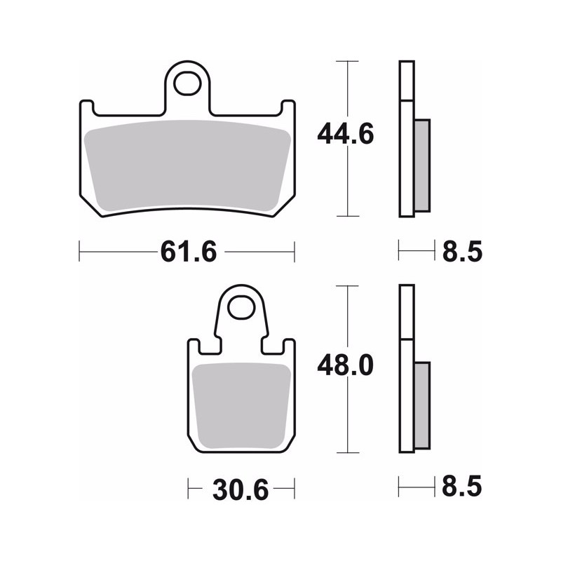pastillas de freno moto brembo sinterizadas 07ya46sa