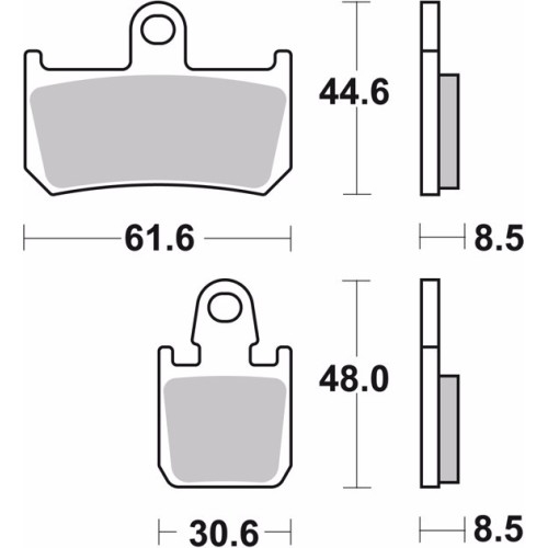 pastillas de freno moto brembo sinterizadas 07ya46sr