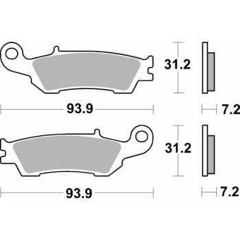 pastillas de freno moto brembo sinterizadas 07ya47sx 2