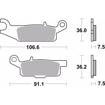 pastillas de freno moto brembo sinterizadas 07ya48sd 2