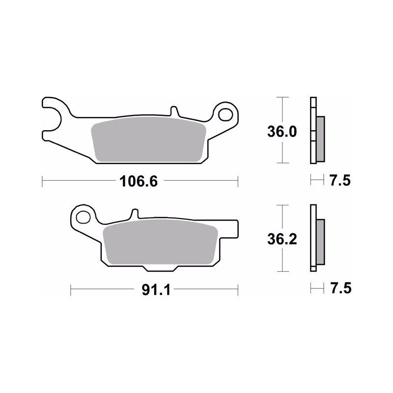 pastillas de freno moto brembo sinterizadas 07ya48sd