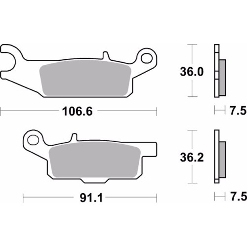 pastillas de freno moto brembo sinterizadas 07ya48sd