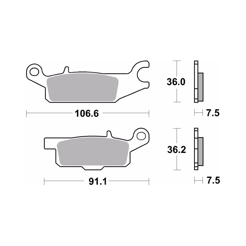 pastillas de freno moto brembo sinterizadas 07ya49sd