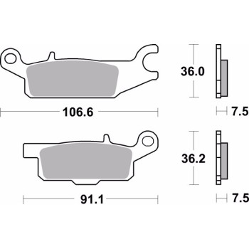 pastillas de freno moto brembo sinterizadas 07ya49sx 2
