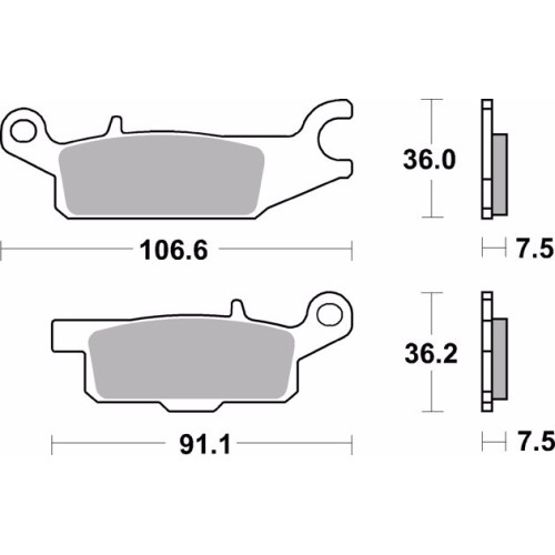 pastillas de freno moto brembo sinterizadas 07ya49sx