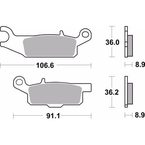 pastillas de freno moto brembo sinterizadas 07ya50sd