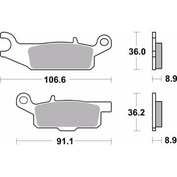 pastillas de freno moto brembo sinterizadas 07ya50sx 2