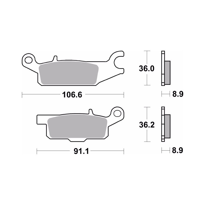 pastillas de freno moto brembo sinterizadas 07ya51sd