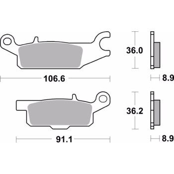 pastillas de freno moto brembo sinterizadas 07ya51sx 2