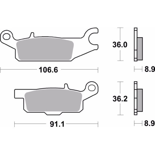 pastillas de freno moto brembo sinterizadas 07ya51sx