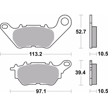 pastillas de freno moto brembo organicas 07ya53cc 2