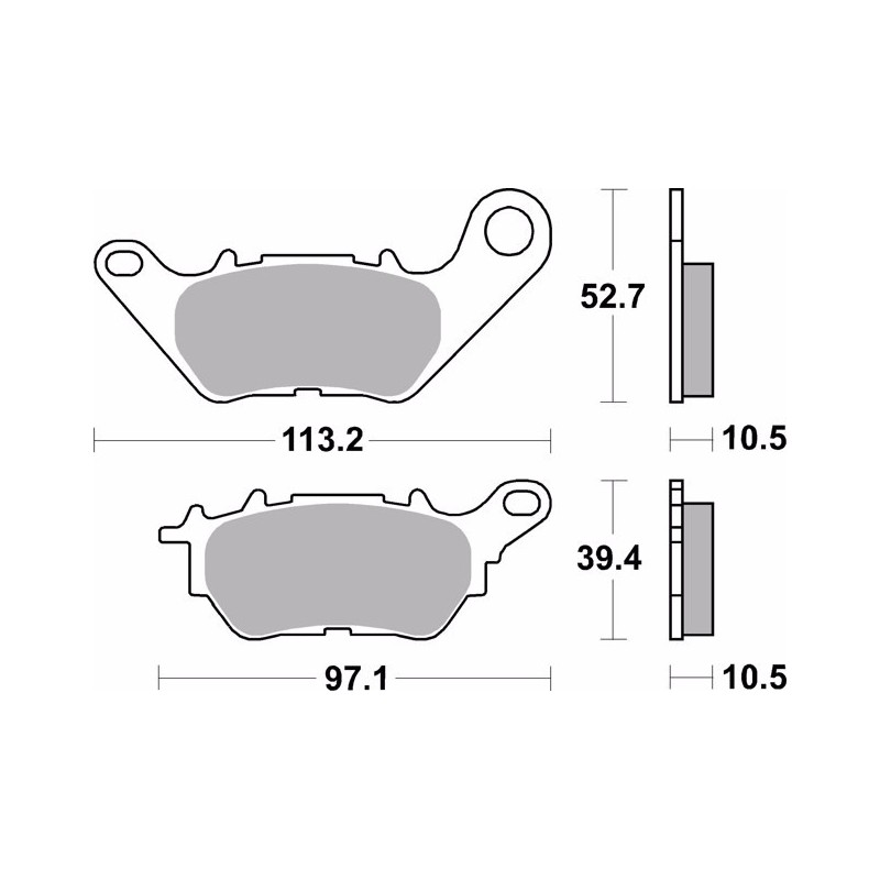 pastillas de freno moto brembo organicas 07ya53cc