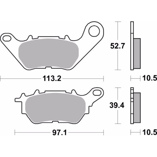 pastillas de freno moto brembo organicas 07ya53cc
